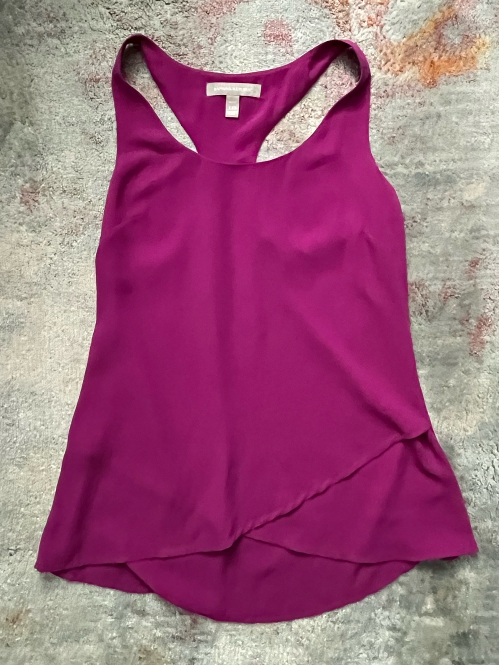 BANANA REPUBLIC Women's fuscia draped Sleeveless Top